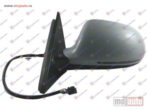 NOVI: delovi  RETROVIZOR ELEKTRICNI SA GREJACEM PM (MIGAVAC) -10 (6 PIN) (ASFERICNO STAKLO) Levo Audi a4 07-11 -dostupno