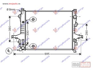 NOVI: delovi  HLADNJAK MOTORA BENZIN/DIZEL (MAN/AUTO) (620x530x32) Volvo xc90 03-14 -nedostupno