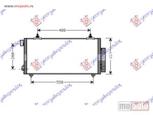 NOVI: delovi  HLADNJAK KLIME 1.8 cc 16V (625x350) Toyota celica 01-06 -dostupno