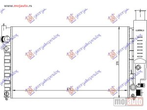 NOVI: delovi  HLADNJAK MOTORA 1.6/1.9cc (MAN/AUTO) (+/-AC) (61x35.9) Peugeot 405 87-93 -dostupno
