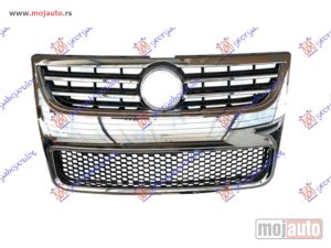 NOVI: delovi  PVC MASKA KOMPLET (GORNJA RESETKA SA HROM LAJSNAMA) (DONJA RESETKA) (OKVIR) 2007- Vw touareg 03-10 -dostupno