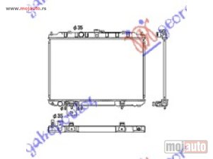 Glavna slika -  HLADNJAK KLIME 2.0/2.5cc (AUTO) (+AC) (45x69) -07 Nissan x-trail 01-14 -dostupno - MojAuto