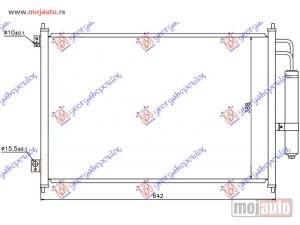 NOVI: delovi  HLADNJAK KLIME BENZIN/DIZEL (610x390x16) 2007- Nissan x-trail 01-14 -dostupno