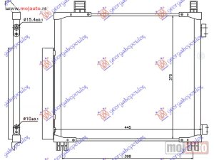 NOVI: delovi  HLADNJAK KLIME 1.0 12v/1.3 VVTi BENZIN - 1.4 D4D DIZEL (415x375x16) Toyota iq 09-16 -dostupno