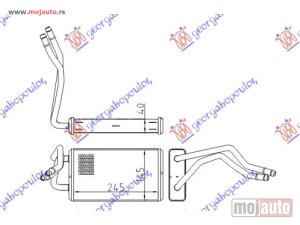 NOVI: delovi  GREJAC KABINE (+AC) (247x146) Ford transit 00-06 -dostupno