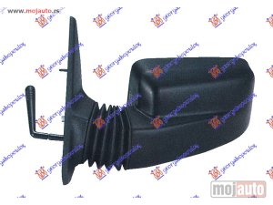 NOVI: delovi  RETROVIZOR MEHANICKI SA RUCICOM (A KVALITET) (RAVNO STAKLO) Levo Peugeot 309 86-93 -nedostupno