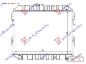 NOVI: delovi  HLADNJAK MOTORA BENZIN (40x53) Vw p/u tarro 2wd 89-97 -dostupno