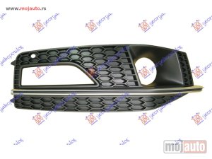 NOVI: delovi  RESETKA PREDNJEG BRANIKA (BEZ MAGLENKE) (TEMPOMAT) (S4) Desno Audi a4 11-15 -dostupno