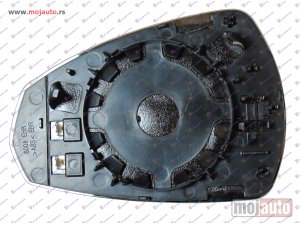 Glavna slika - STAKLO RETROVIZORA SA GREJACEM (ASFERICNO) Desno Audi a3 3d/sportback 12-16 -dostupno - MojAuto