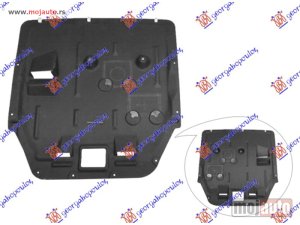 NOVI: delovi  ZASTITA MOTORA (220i BENZIN / 218d/220d DIZEL) PLASTICNA Bmw series 2 (f45/f46) active/gran tourer 17-21 -dostupno