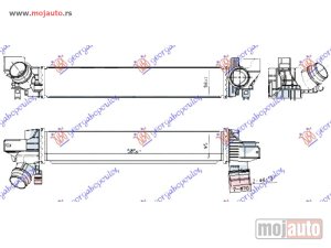 NOVI: delovi  HLADNJAK INTERKULERA 1.5 (225xe HIBRID) BENZIN (585x95x98) (VALEO) Bmw x1 (f48) 19-22 -dostupno