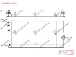 NOVI: delovi  HLADNJAK MOTORA ZA SVE MODELE DIZEL (& GT/F07) (600x310x32) (MAHLE PREMIUM LINE) Bmw series 5 (f10/11) 10-13 -dostupno