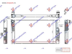 NOVI: delovi  HLADNJAK MOTORA 2.0 BENZIN (MAN/AUTO) (+/-AC) (600x340) KARAVAN Bmw series 5 (f10/11) 13-16 -dostupno