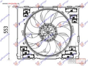 NOVI: delovi  VENTILATOR KOMPLET (2.0/3.0 BENZIN) (484mm) (400W) (4 PIN) Bmw series 7 (g11/g12) 19-22 -dostupno