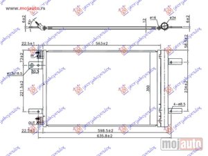 NOVI: delovi  HLADNJAK KLIME BENZIN/DIZEL (525x335x12) Citroen c4 picasso 14-17 -dostupno