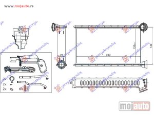 NOVI: delovi  GREJAC KABINE 1.0/1.2 BENZIN (120x223x26) Citroen c1 14- -dostupno