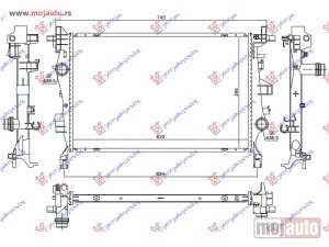 Glavna slika - HLADNJAK MOTORA 2.0 MJTD DIZEL (MAN/AUTO) (620x396x26) Fiat 500 x 19- -dostupno - MojAuto