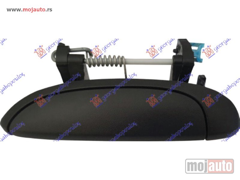 Glavna slika -  KVAKA PREDNJIH/ZADNJIH VRATA SPOLJASNJA CRNA Levo Dacia logan-mcv 08-12 -dostupno - MojAuto