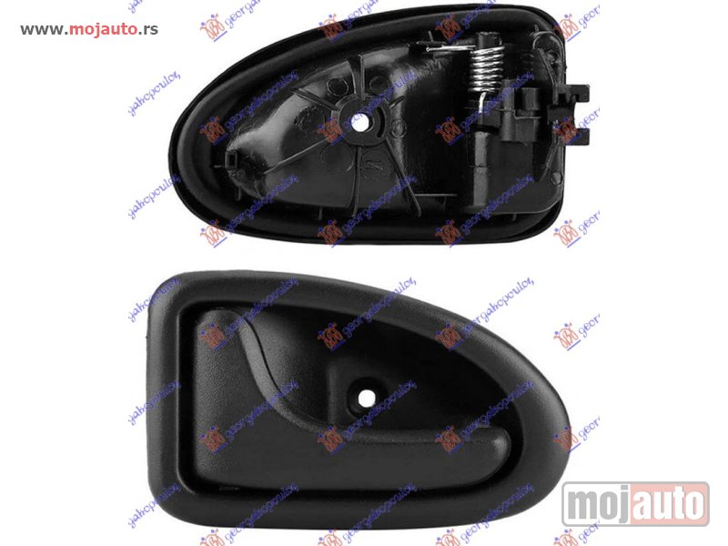 Glavna slika -  KVAKA PREDNJIH/ZADNJIH UNUTRASNJA CRNA (SA ZASTITNOM SAJLOM) Desno Nissan kubistar 03-09 -dostupno - MojAuto