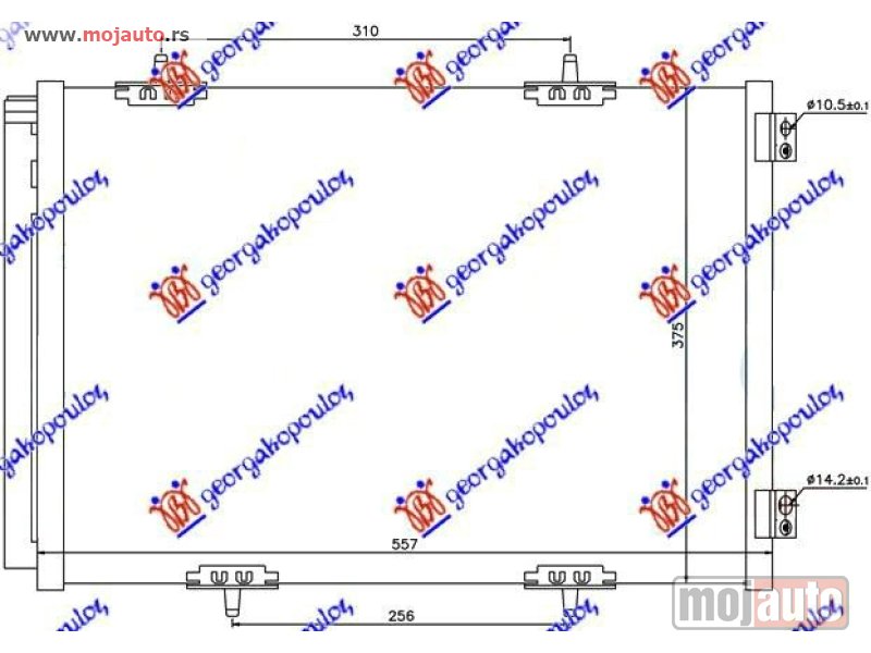 Glavna slika -  HLADNJAK KLIME BENZIN/DIZEL (557x375) Citroen c4 cactus 18- -dostupno - MojAuto