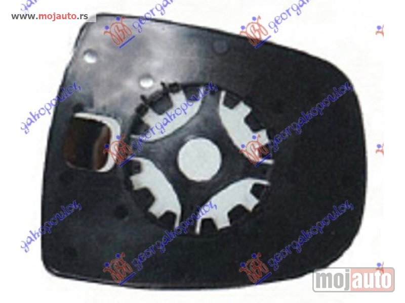 Glavna slika -  STAKLO RETROVIZORA (GORNJI DEO) (KONVEKSNO) Levo Opel vivaro 06-14 -dostupno - MojAuto