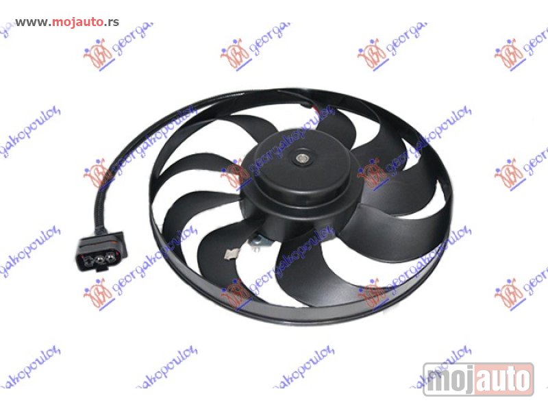 Glavna slika -  VENTILATOR (MOTOR+ELISA) (290mm) Vw golf iv 98-04 -dostupno - MojAuto