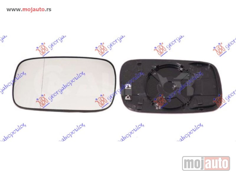 Glavna slika -  STAKLO RETROVIZORA SA GREJACEM (ASFERICNO) Levo Vw passat 93-96 -dostupno - MojAuto