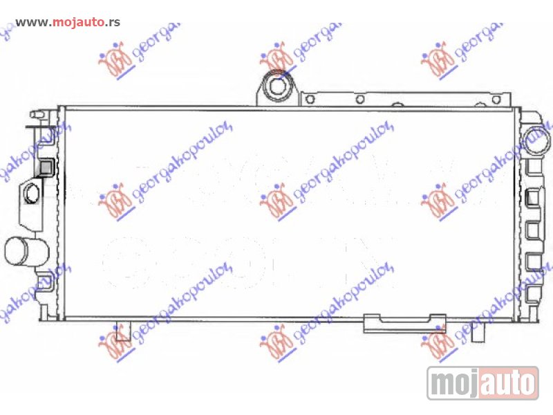 Glavna slika -  HLADNJAK MOTORA 1.2/1.3 (54x25) Alfa romeo alfa 33 83-90 -nedostupno - MojAuto