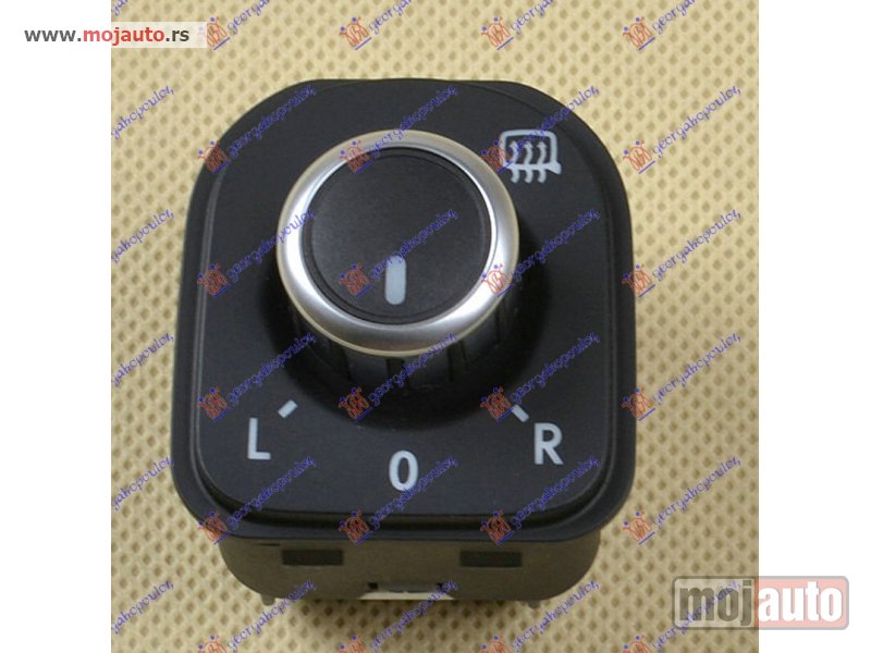 Glavna slika -  PREKIDAC ZA RETROVIZOR HROM/CRNI (6 PIN) Vw golf vi 08-13 -dostupno - MojAuto