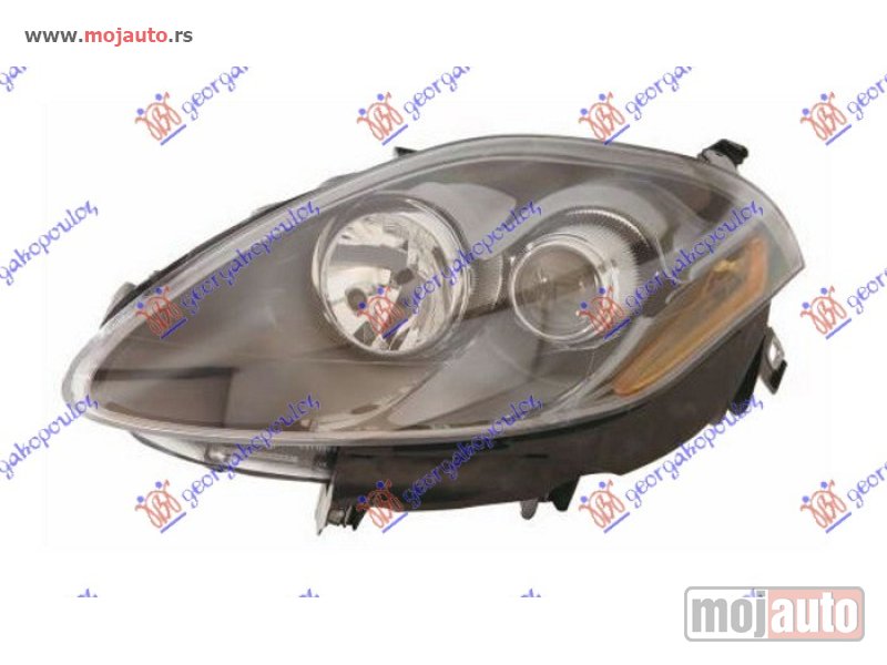 Glavna slika -  FAR ELEKTRICNI CRNI (ZUTI MIGAVAC) -2010 (DEPO) Levo Fiat bravo 07-14 -nedostupno - MojAuto