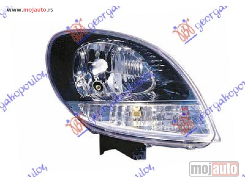 Glavna slika -  FAR CRNI (PROVIDAN MIGAVAC) (TYC) Desno Renault kangoo 03-08 -dostupno - MojAuto