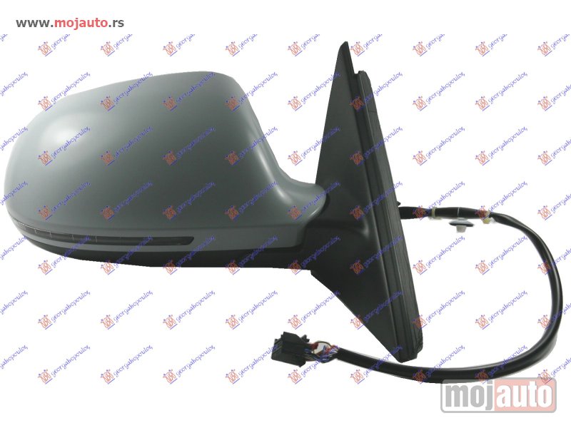Glavna slika -  RETROVIZOR ELEKTRICNI SA GREJACEM PM (MIGAVAC) -10 (6 PIN) (A KVALITET) (KONVEKSNO STAKLO) Desno Audi a4 07-11 -dostupno - MojAuto