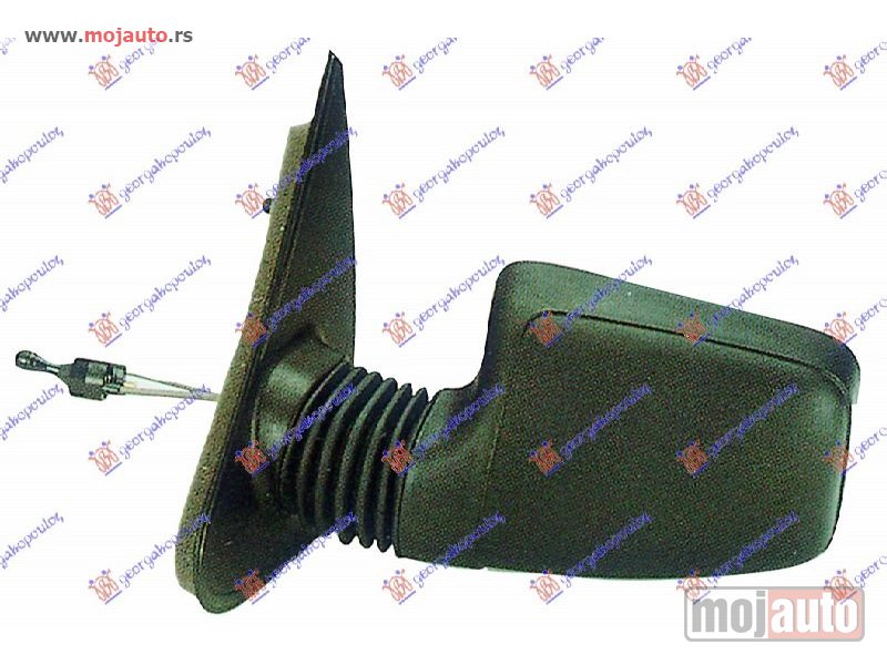 Glavna slika -  RETROVIZOR MEHANICKI SA SAJLOM (ASFERICNO STAKLO) Levo Peugeot 405 93-95 -dostupno - MojAuto