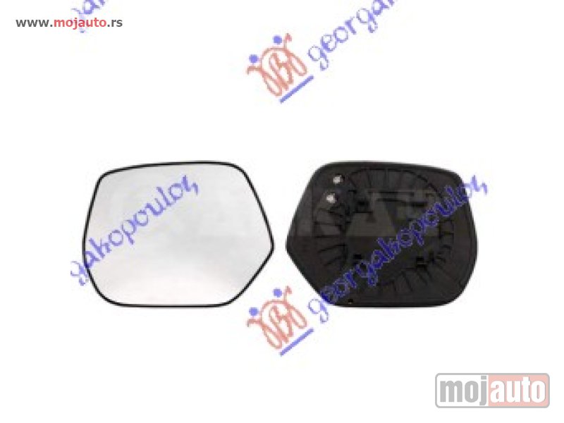 Glavna slika -  STAKLO RETROVIZORA SA GREJACEM (KONVEKSNO) Desno Honda cr-v 07-10 -dostupno - MojAuto