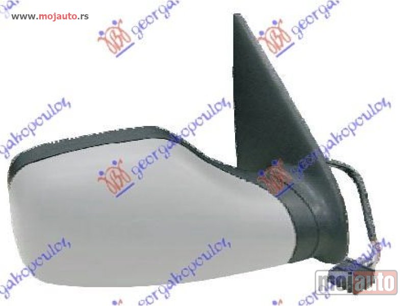 Glavna slika -  RETROVIZOR ELEKTRICNI PM (KONVEKSNO STAKLO) Desno Peugeot 106 92-95 -dostupno - MojAuto