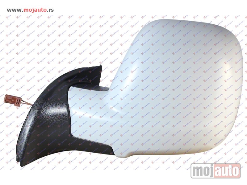 Glavna slika -  RETROVIZOR ELEKTRICNI SA GREJACEM PM 12- (A KVALITET) (KONVEKSNO STAKLO) Levo Peugeot partner 08-15 -dostupno - MojAuto