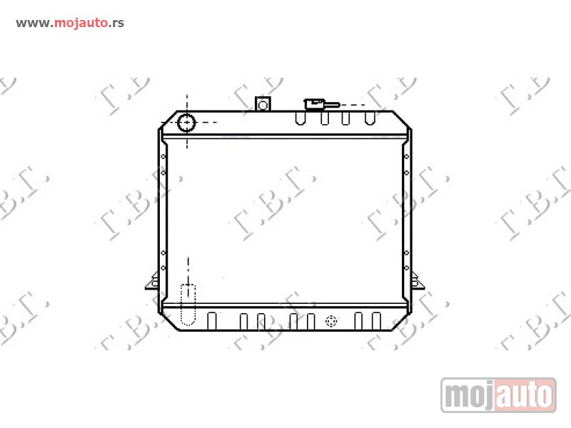 Glavna slika -  HLADNJAK MOTORA 2.4 DIZEL (40x53) Toyota hi-ace (yh 51) 85-89 -dostupno - MojAuto