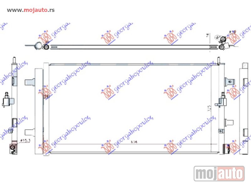 Glavna slika -  HLADNJAK KLIME 2.0 TFSi HIBRID (636x325) Audi a6 10-14 -dostupno - MojAuto