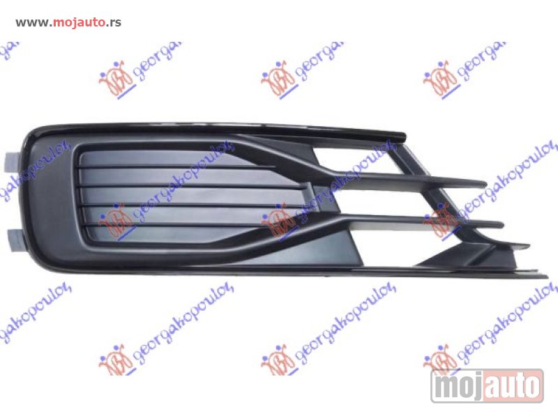 Glavna slika -  RESETKA PREDNJEG BRANIKA (BLACK EXCLUSIVE) Desno Audi a6 14-18 -dostupno - MojAuto