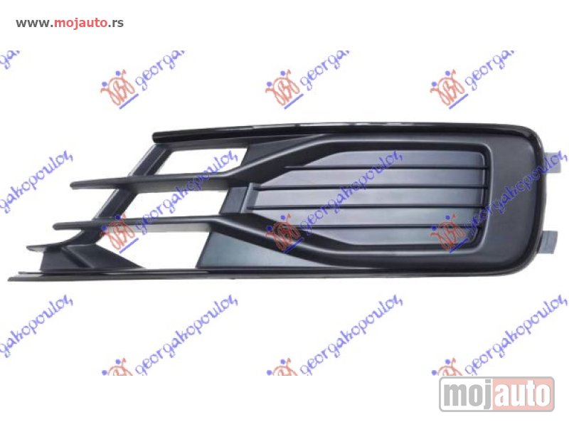 Glavna slika -  RESETKA PREDNJEG BRANIKA (BLACK EXCLUSIVE) Levo Audi a6 14-18 -dostupno - MojAuto