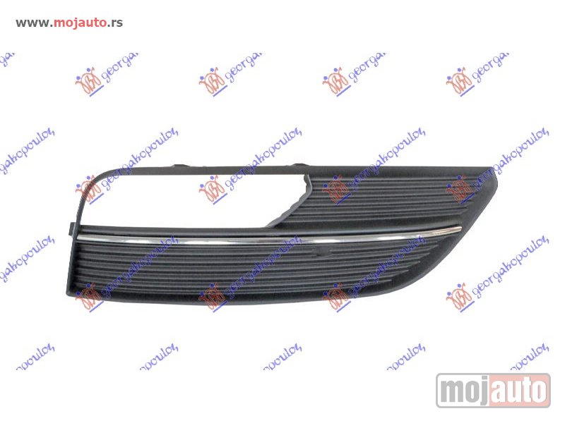 Glavna slika -  RESETKA PREDNJEG BRANIKA (SA MAGLENKOM) Desno Audi a3 3d/sportback 12-16 -nedostupno - MojAuto
