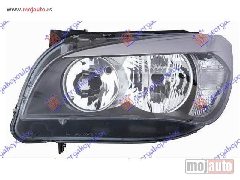 Glavna slika -  FAR ELEKTRICNI (H7/H7) CRNI (VALEO) Levo Bmw x1 (e84) 13-15 -dostupno - MojAuto