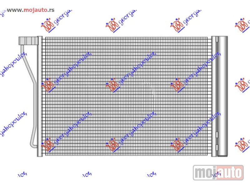 Glavna slika -  HLADNJAK KLIME 4.4 M5 BENZIN (625x410x16) Bmw series 5 (f10/11) 13-16 -dostupno - MojAuto