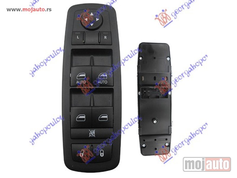 Glavna slika -  PREKIDAC U PREDNJIM VRATIMA (4 TASTERA) (CENTRALNO ZAKLJUCAVANJE) (11 PIN) Levo Jeep grand cherokee 11-14 -dostupno - MojAuto