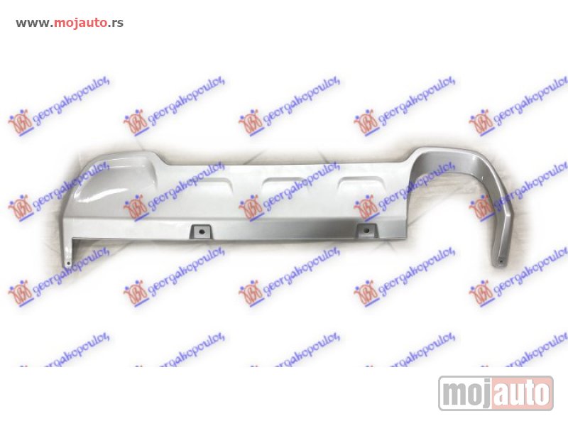 Glavna slika -  SPOJLER ZADNJEG BRANIKA SREBRNI (1 OTVOR ZA 2 CEVI AUSPUHA) Jeep renegade 14-18 -dostupno - MojAuto