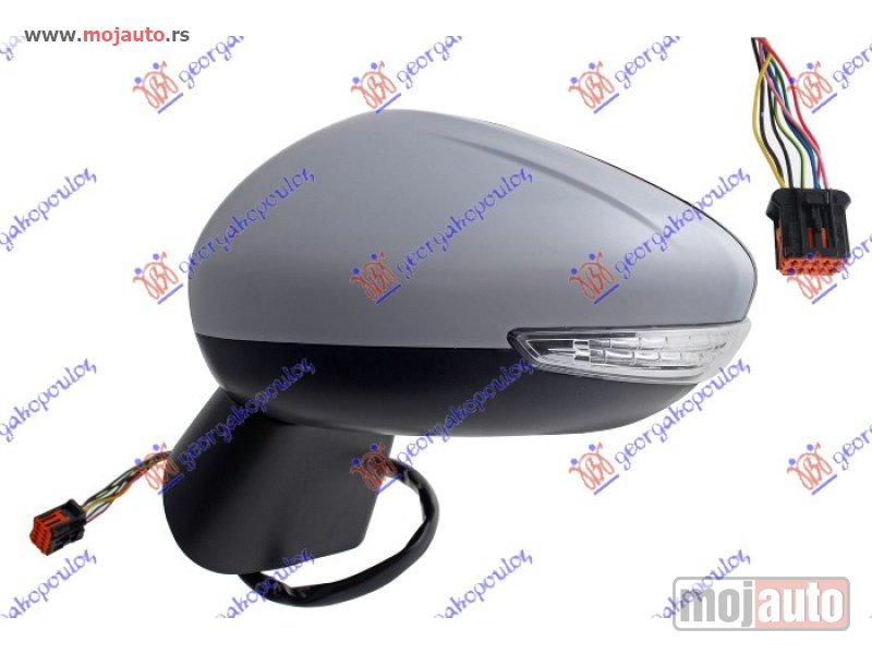 Glavna slika -  RETROVIZOR ELEKTRICNI SA GREJACEM PM (MIGAVAC) (6 PIN) (A KVALITET) (KONVEKSNO STAKLO) Levo Citroen c3 air cross 21- -dostupno - MojAuto