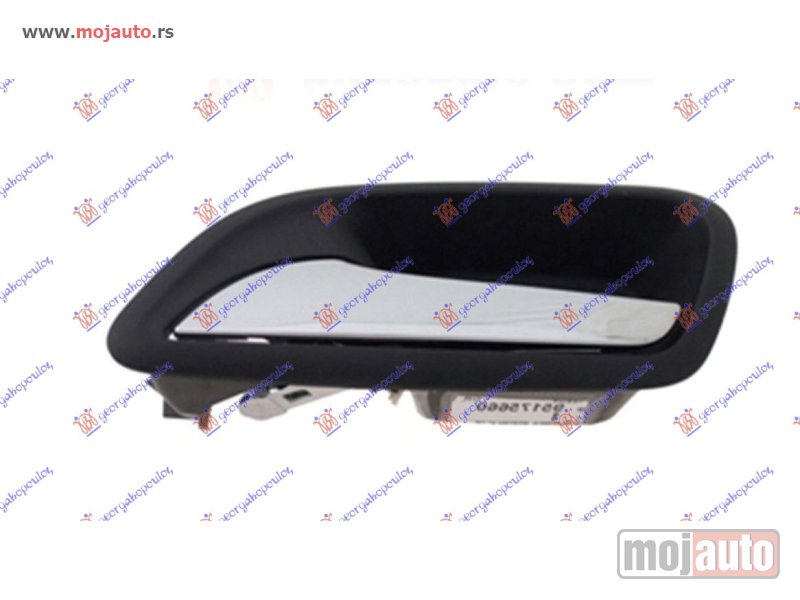 Glavna slika -  KVAKA PREDNJIH/ZADNJIH VRATA UNUTRASNJA HROM/CRNA Levo Chevrolet cruze 09-13 -dostupno - MojAuto