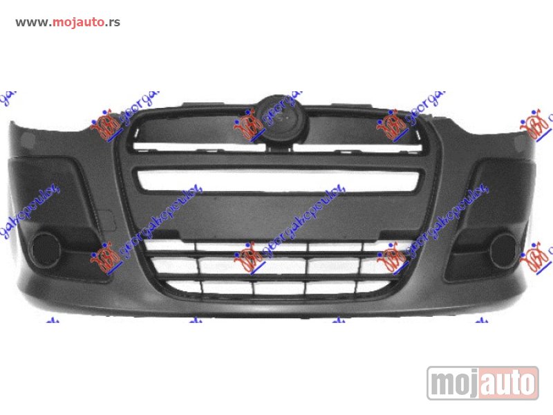 Glavna slika -  PREDNJI BRANIK PM (SA/BEZ MAGLENKI) Fiat doblo 09-15 -dostupno - MojAuto