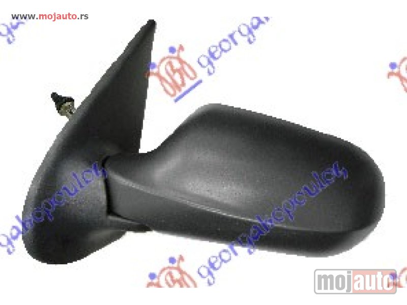 Glavna slika -  RETROVIZOR MEHANICKI SA SAJLOM CRNI -07 (A KVALITET) (ASFERICNO STAKLO) Levo Fiat albea 05- -dostupno - MojAuto