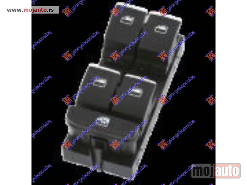 Glavna slika -  PREKIDAC U PREDNJIM VRATIMA CRNI/HROM (4 TASTERA) (10PIN) Levo Audi a1 18- -dostupno - MojAuto